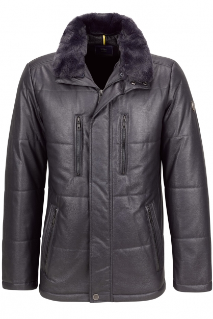 Parka com gola de pêlo