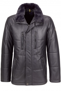 Parka com gola de pêlo