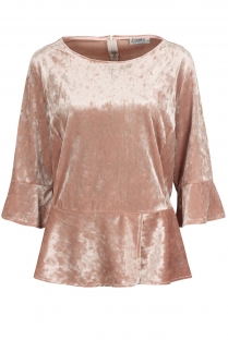 Blusa de veludo